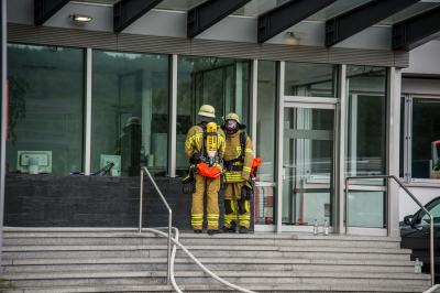 Esslingen: Zimmerbrand im Bechtle Verlagshaus